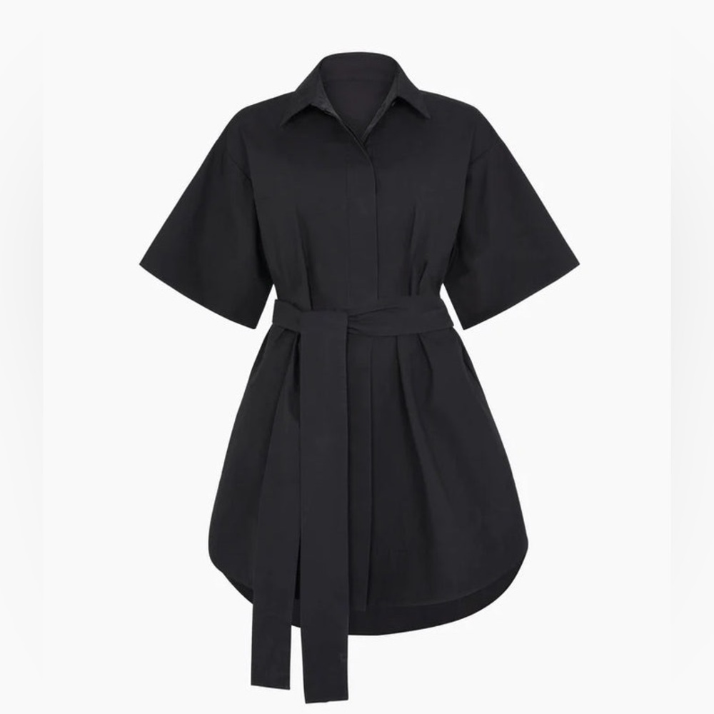 AEXAE Kimono Mini Dress in Black | revolve - Picture 2 of 5